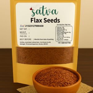 Flax Seeds Fiber & Omega-3 Rich Superfood - 28g (1oz)